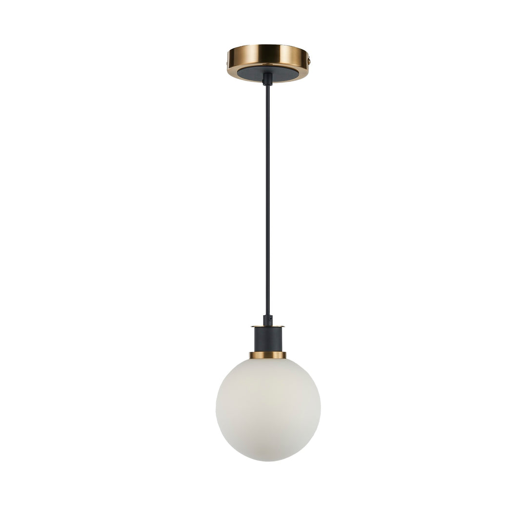 Gem Pendant in Black & Brushed Brass by Artcraft Lighting