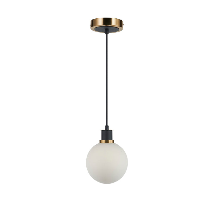 Gem Pendant in Black & Brushed Brass by Artcraft Lighting
