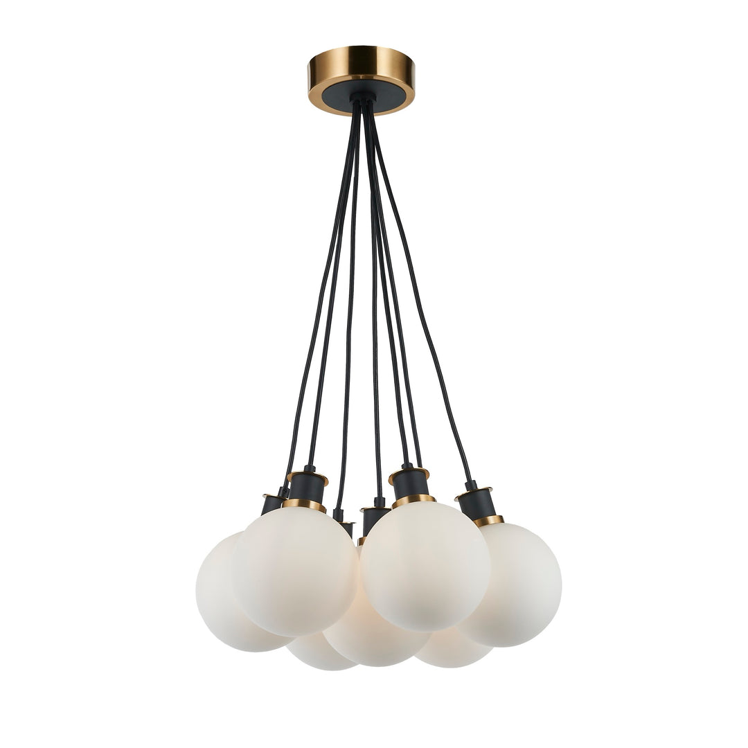 Gem Pendant in Black & Brushed Brass by Artcraft Lighting