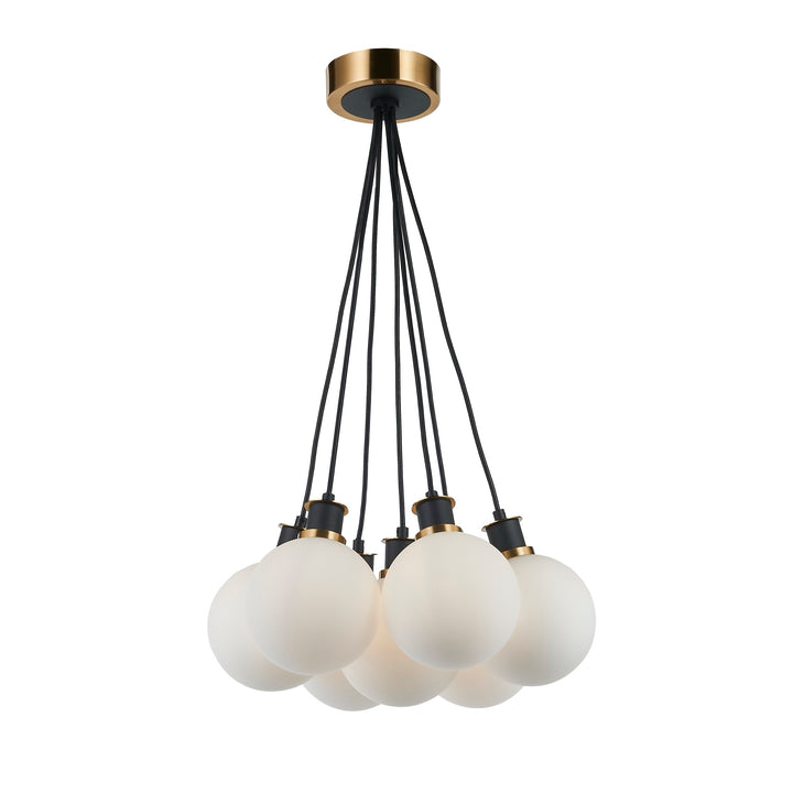 Gem Pendant in Black & Brushed Brass by Artcraft Lighting