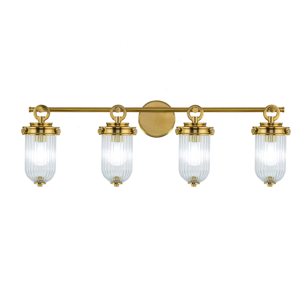 Myla Vanity Light, 4 Light / 33.8" W, by Artcraft Lighting