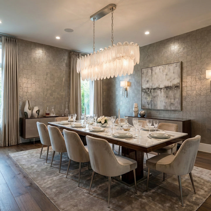 Serena 9 Light Linear Pendant / Island Light by Artcraft Lighting - view 2