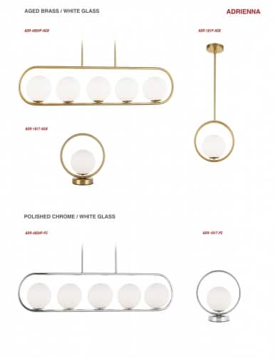 Adrienna 1 Light Halogen Pendant by Dainolite - view 2