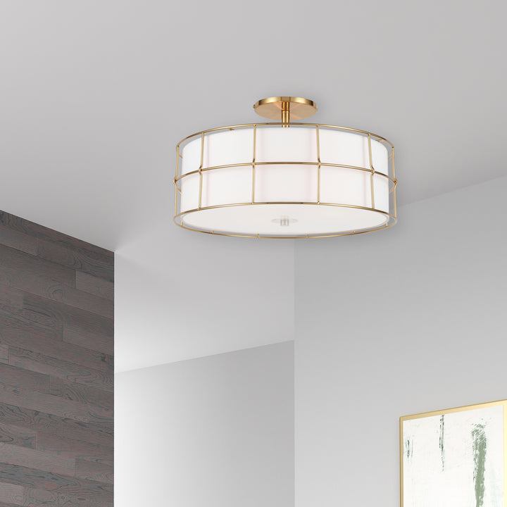 Alcala 3 Light Semi-Flush Mount by Dainolite - view 3