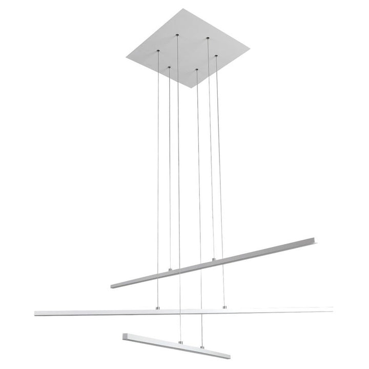 Frame LED Ceiling Fixture with Hanging Stick Pendants &amp;