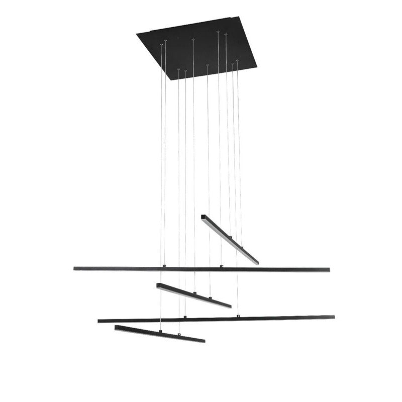 Frame LED Ceiling Fixture with Hanging Stick Pendants &amp;