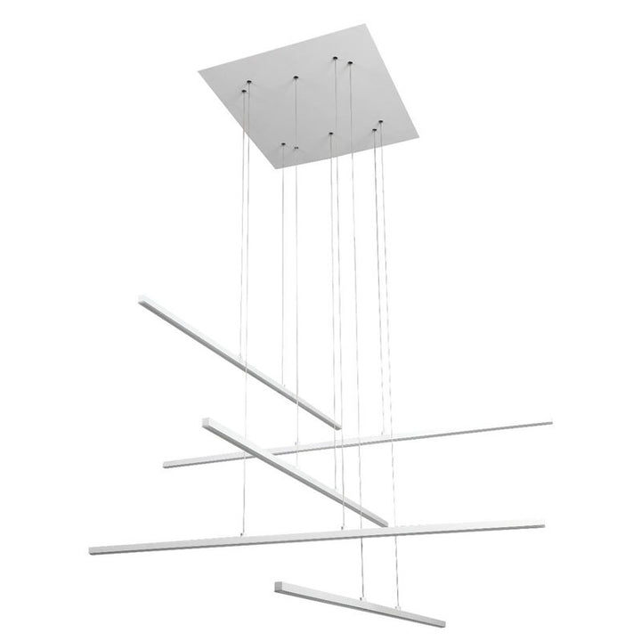 Frame LED Ceiling Fixture with Hanging Stick Pendants &amp;