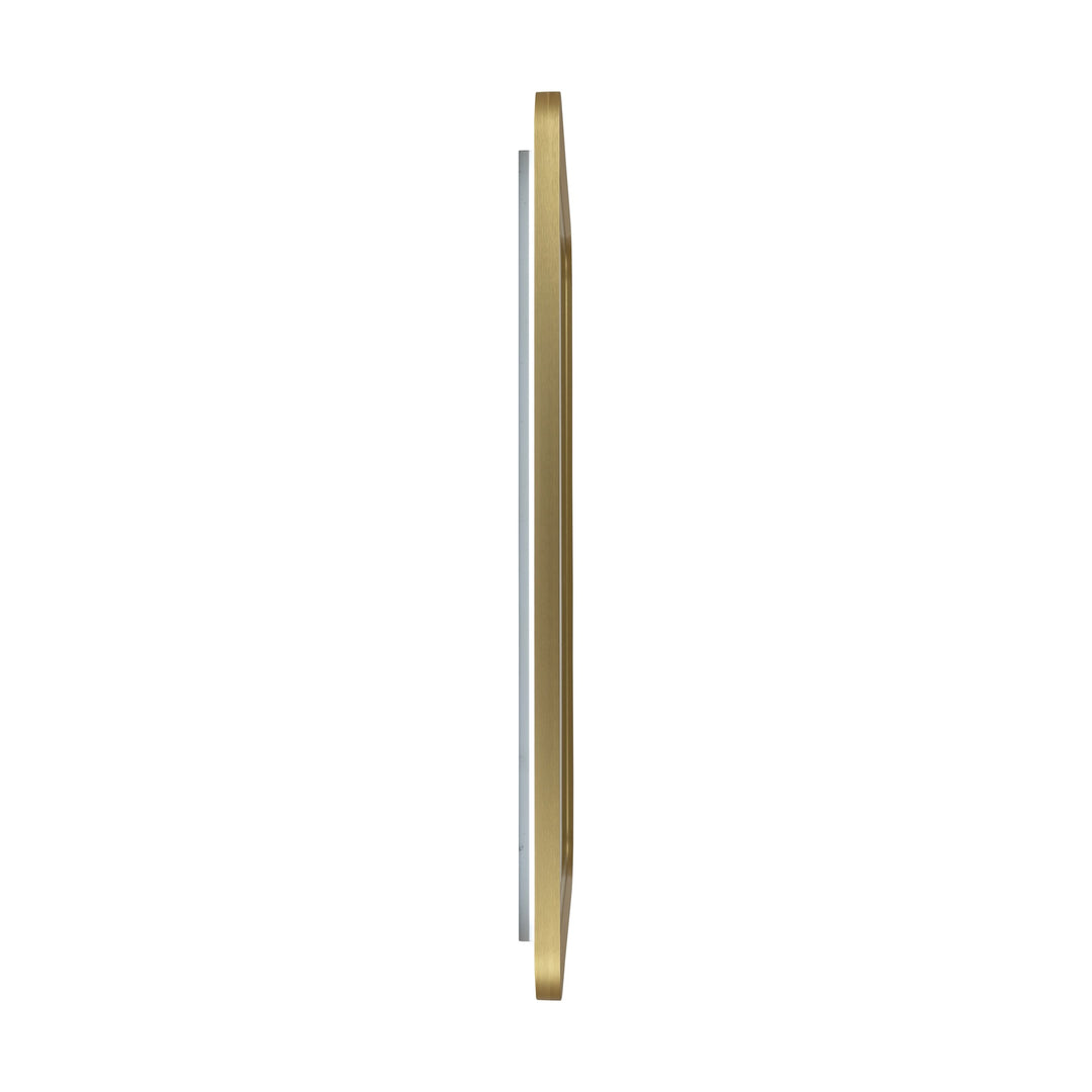 Reflections Rectangular Brushed Brass 3CCT LED Mirror by Artcraft Lighting - view 3