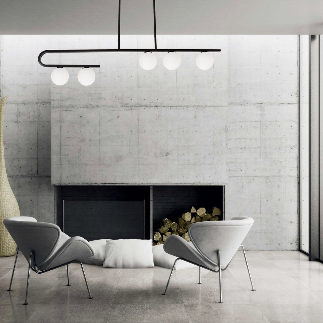 Atlas 5 Light Horizontal Pendant by Dainolite - view 3