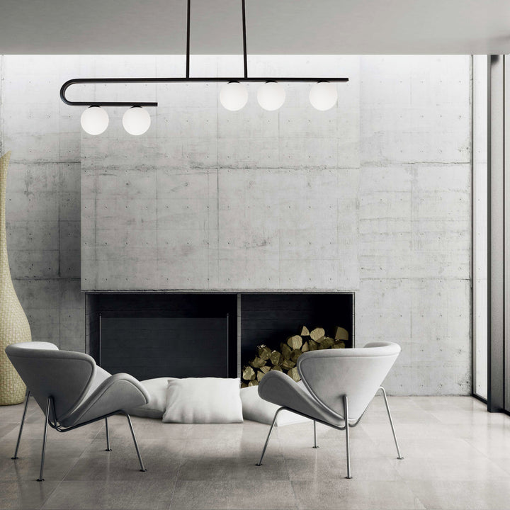 Atlas 5 Light Horizontal Pendant by Dainolite - view 3