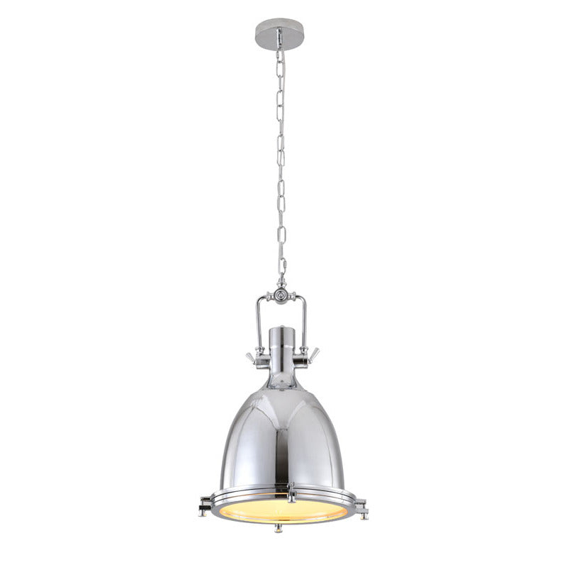 Chrome Glass Table Lamp by Bethel