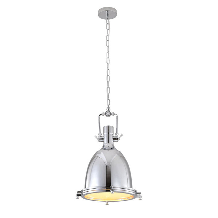 Chrome Glass Table Lamp by Bethel