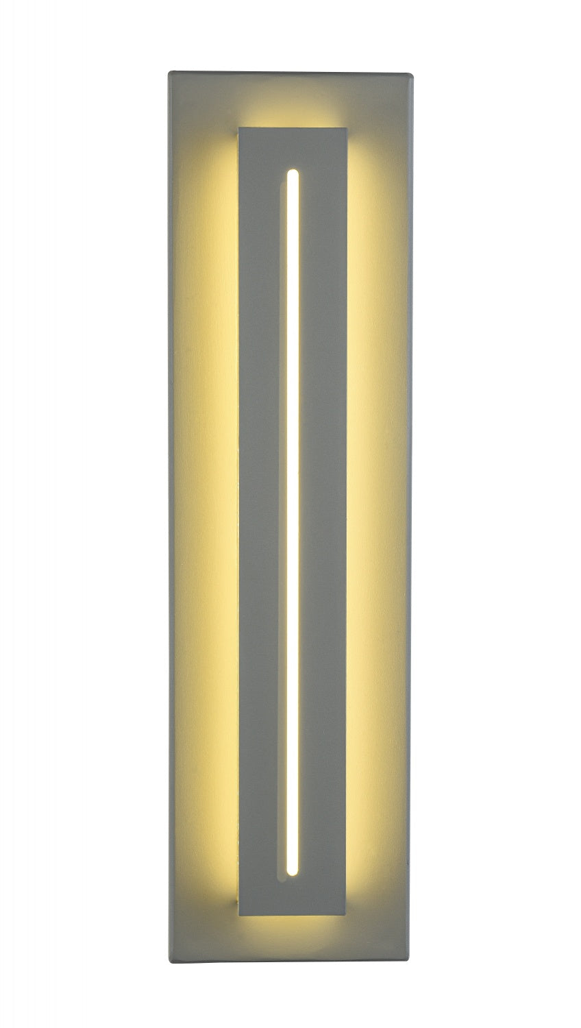 Avenue Outdoor Raised Panel LED Wall Sconce in Silver by Avenue Lighting