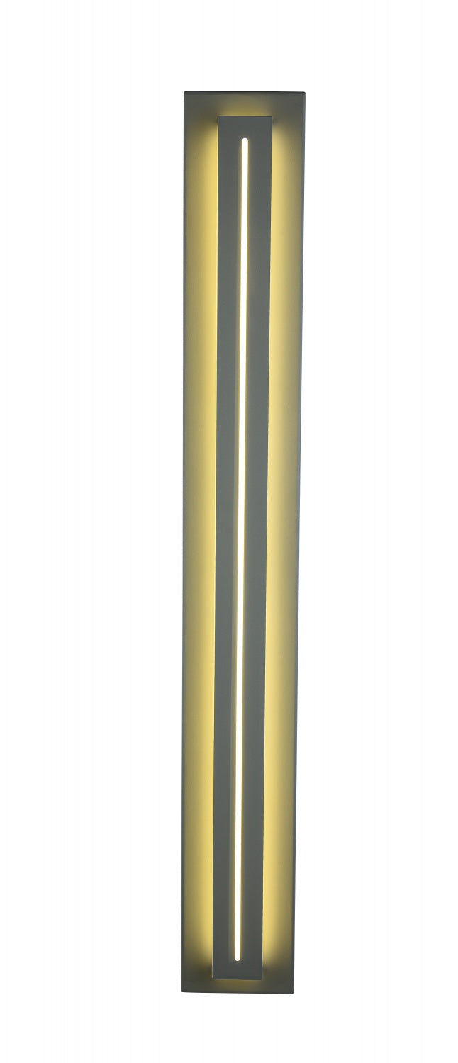Avenue Outdoor Raised Panel LED Wall Sconce in Silver by Avenue Lighting
