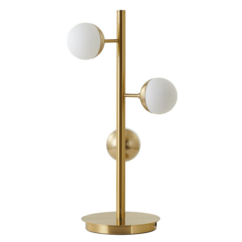 Brass Glass Table Lamp by Bethel - view 2