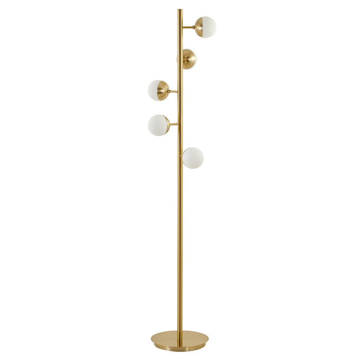 Brass Glass Floor Lamp by Bethel - view 2