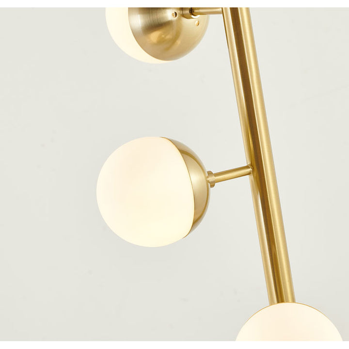 Brass Glass Floor Lamp by Bethel - view 3