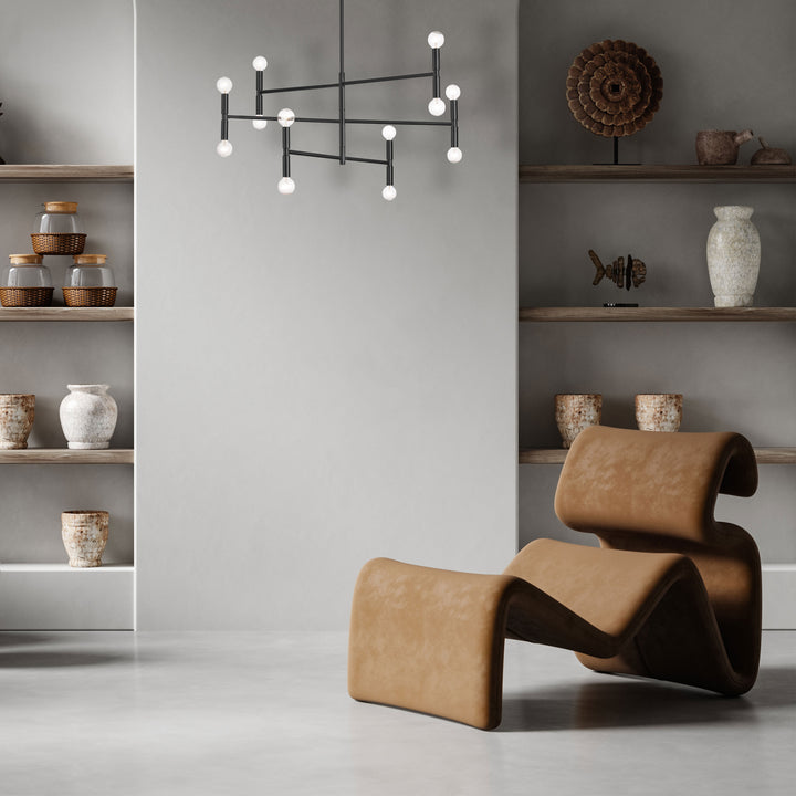 Ava 12 Light Incandescent Chandelier by Dainolite - view 2