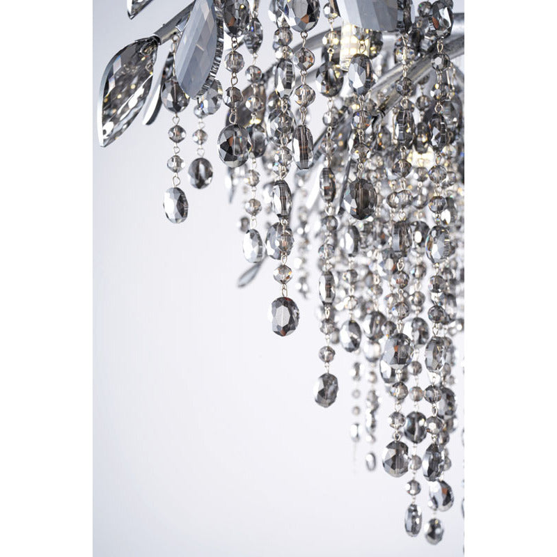 Branch Chandelier with Hanging Crystal Beads &amp; Branch Accents