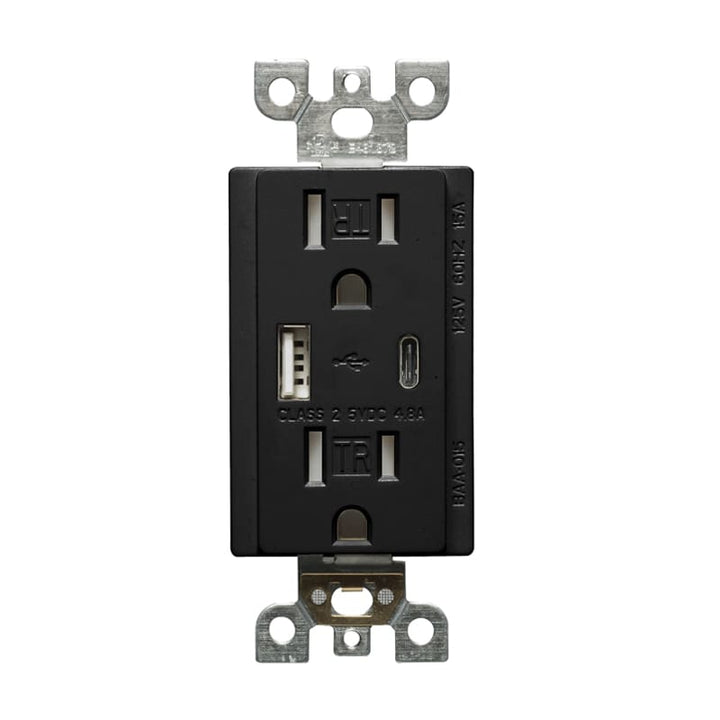 USB Charger &amp; Duplex Receptacle (Tamper Resistant)