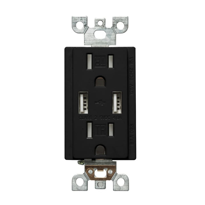 USB Charger &amp; Duplex Receptacle (Tamper Resistant)