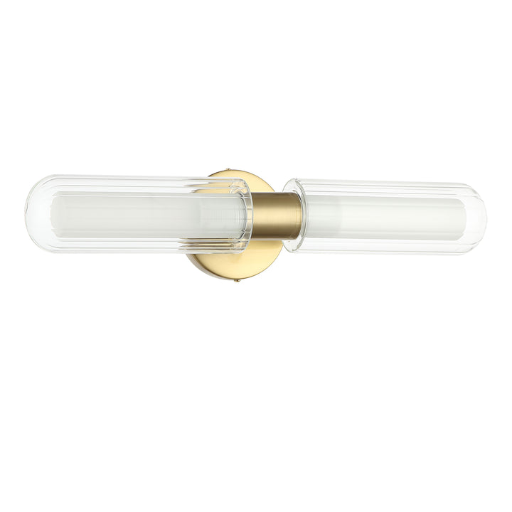 Balbina 2 Light Wall Sconce in Aged Brass by Dainolite