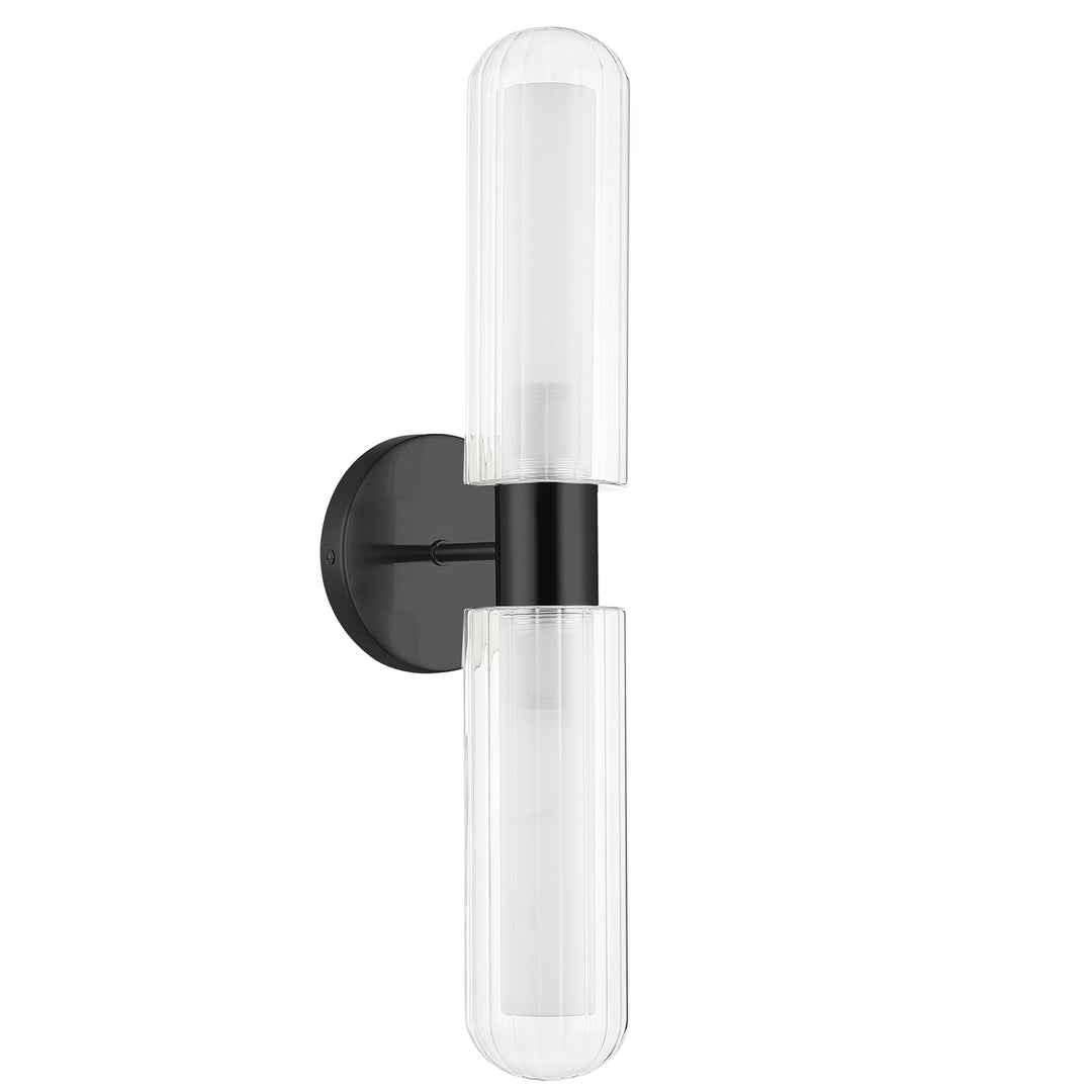 Balbina 2 Light Wall Sconce in Matte Black by Dainolite
