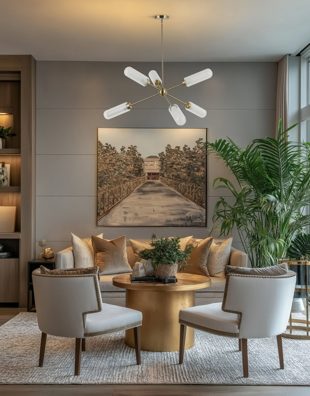 Balbina 6 Light Chandelier by Dainolite - view 2