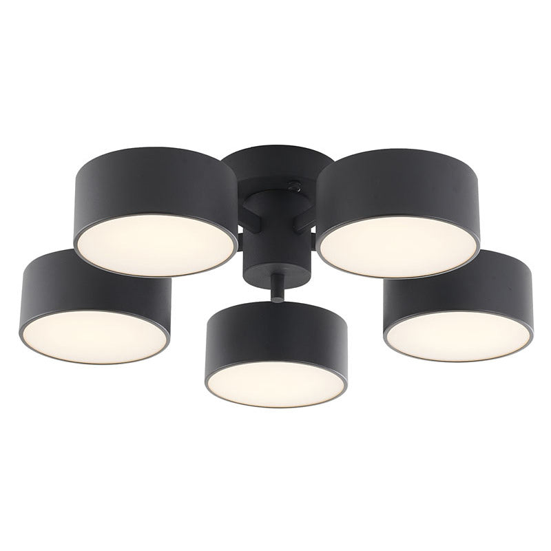Frame Light Fixture with Shades and Frosted Diffusers by Bethel - view 2