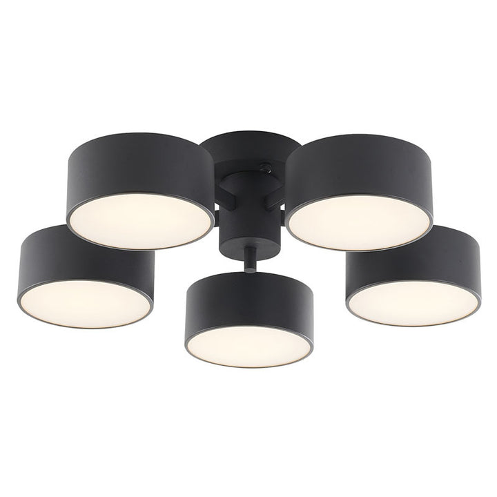 Frame Light Fixture with Shades and Frosted Diffusers by Bethel - view 2