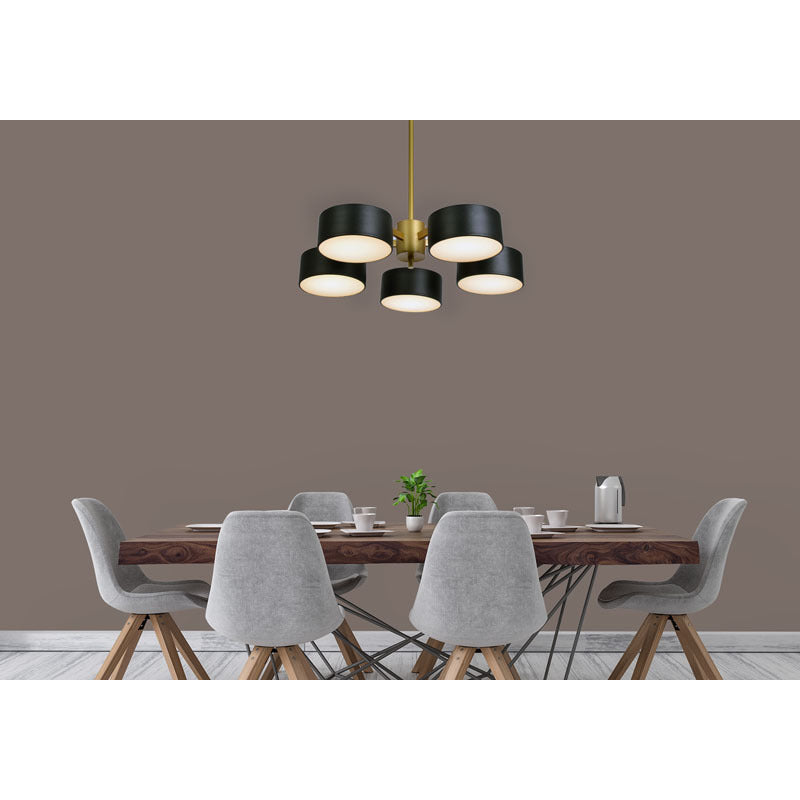 Frame Light Fixture with Shades and Frosted Diffusers by Bethel - view 8