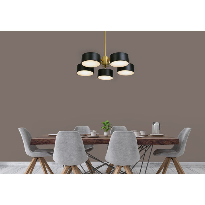 Frame Light Fixture with Shades and Frosted Diffusers by Bethel - view 8