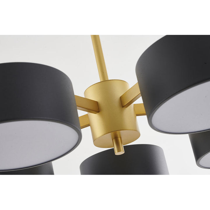 Frame Light Fixture with Shades and Frosted Diffusers by Bethel - view 9