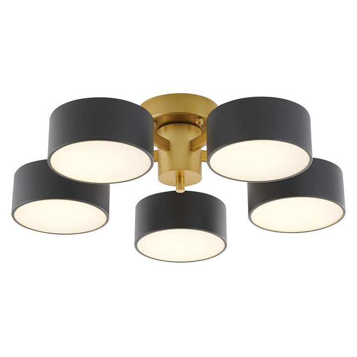 Frame Light Fixture with Shades and Frosted Diffusers by Bethel - view 10
