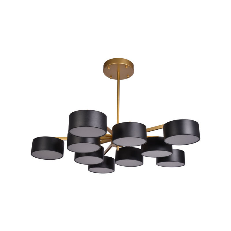 Frame Light Fixture with Shades and Frosted Diffusers by Bethel - view 21