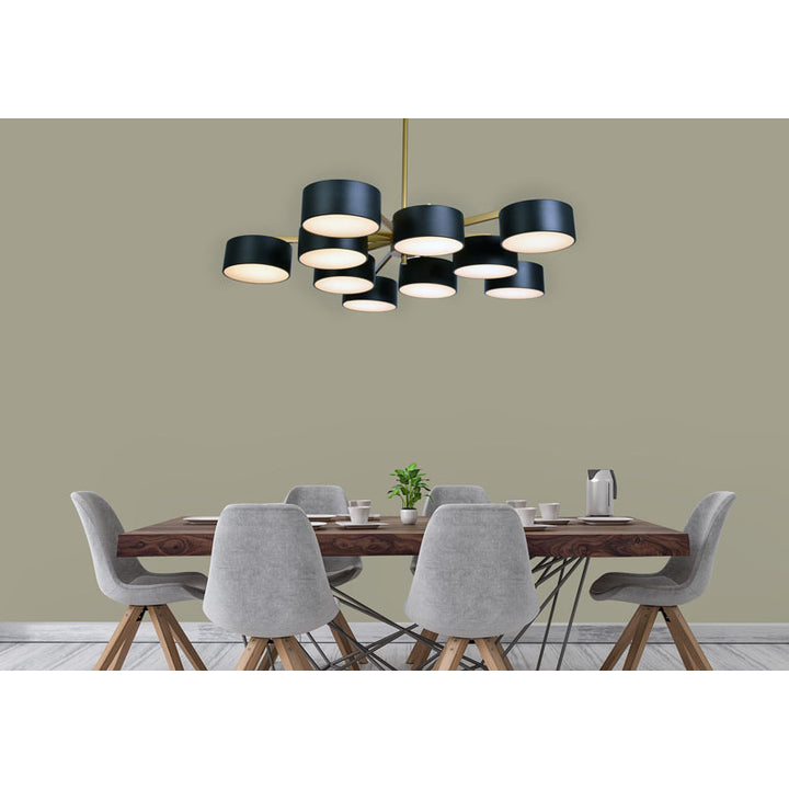 Frame Light Fixture with Shades and Frosted Diffusers by Bethel - view 22