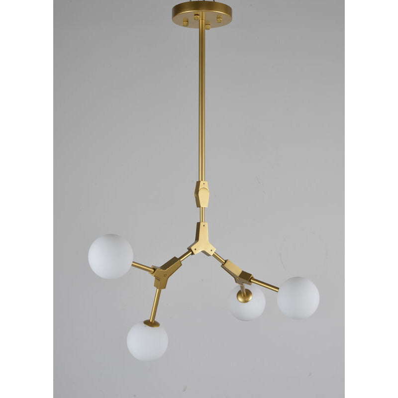 Frame Ceiling Fixture with Glass Shades by Bethel - view 2