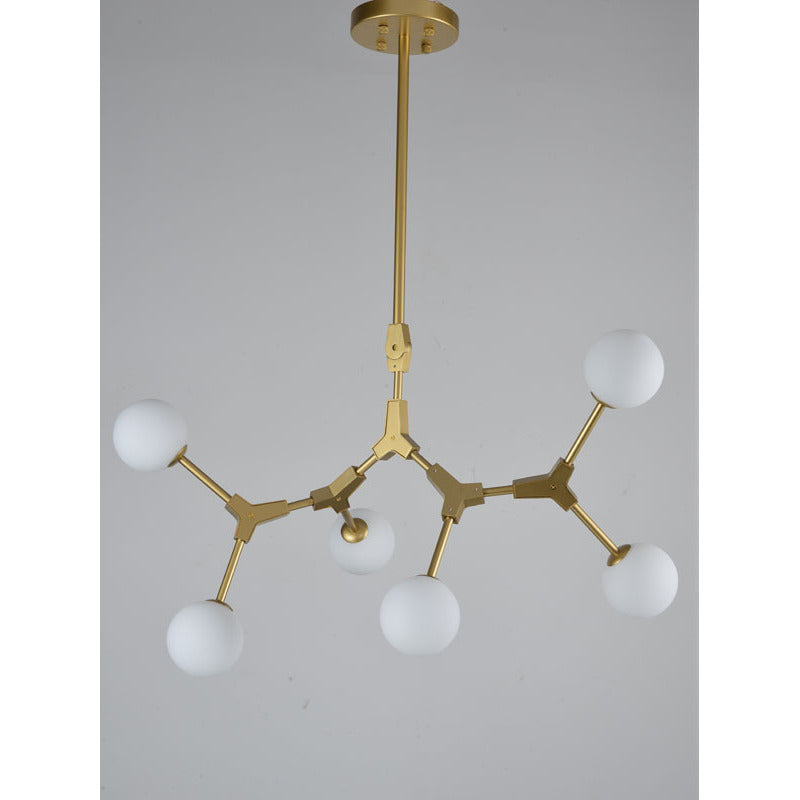 Frame Ceiling Fixture with Glass Shades by Bethel - view 9