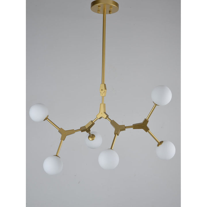 Frame Ceiling Fixture with Glass Shades by Bethel - view 9