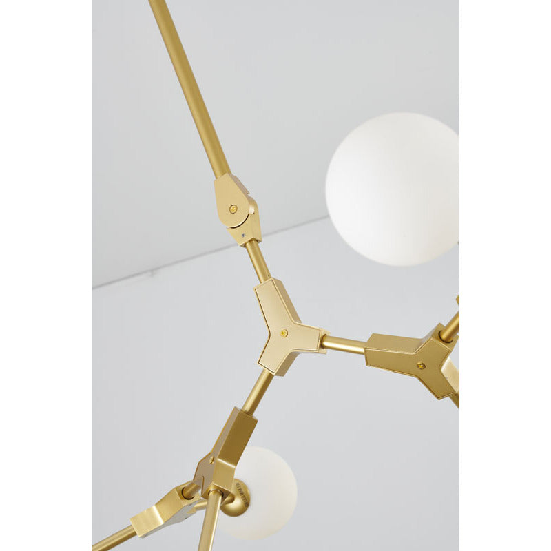 Frame Ceiling Fixture with Glass Shades by Bethel - view 11