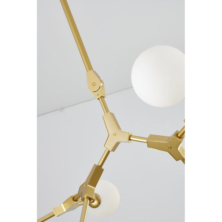 Frame Ceiling Fixture with Glass Shades by Bethel - view 11