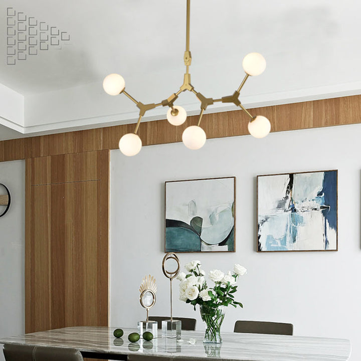 Frame Ceiling Fixture with Glass Shades by Bethel - view 13