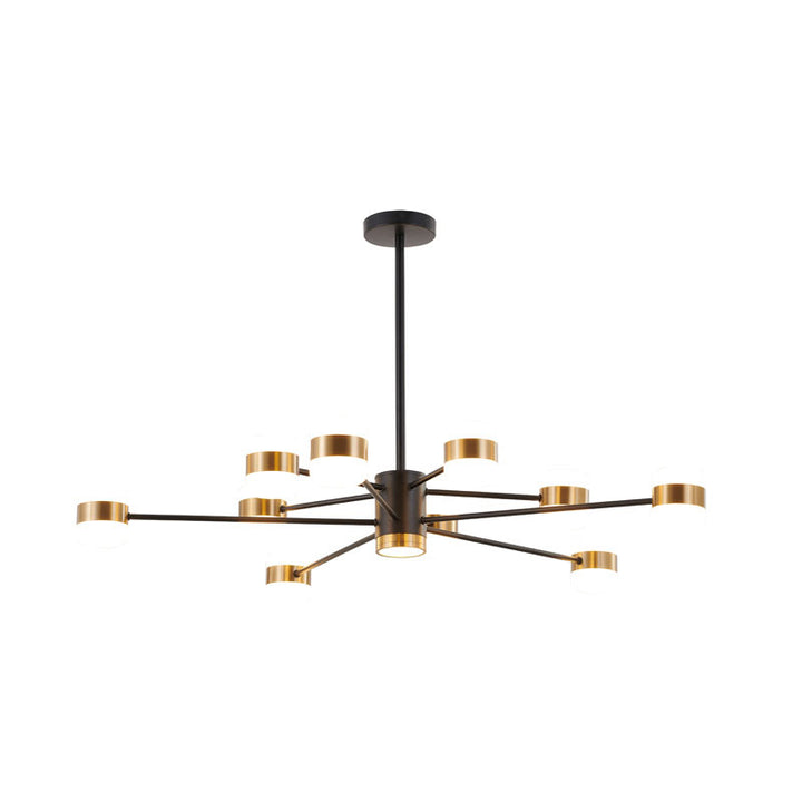 Metal Frame LED Ceiling Fixture with &amp; Lights