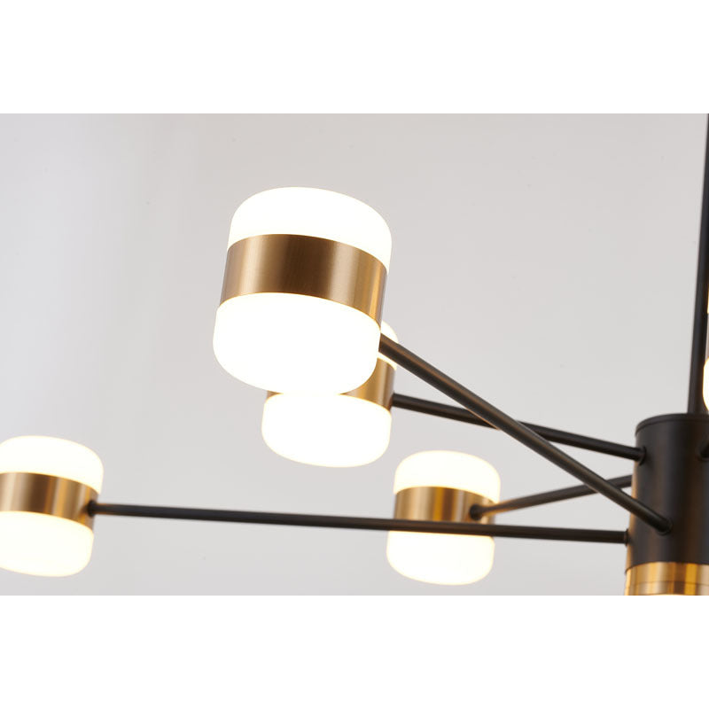 Metal Frame LED Ceiling Fixture with & Lights by Bethel - view 2