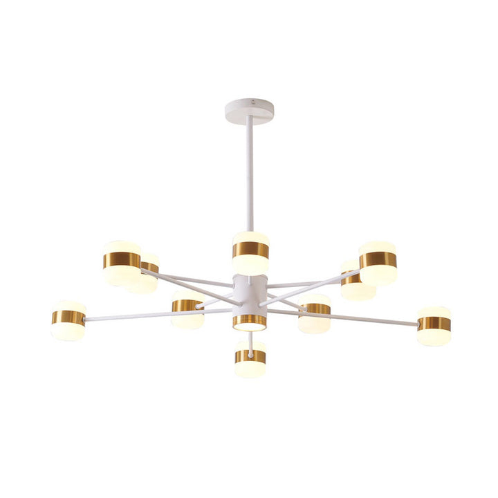 Metal Frame LED Ceiling Fixture with &amp; Lights