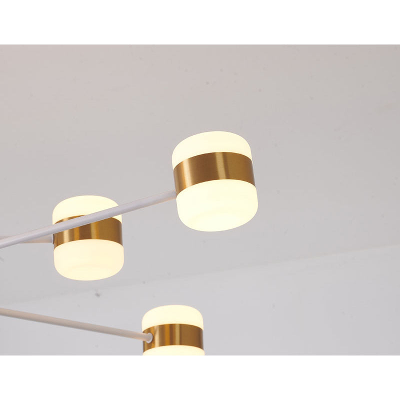 Metal Frame LED Ceiling Fixture with &amp; Lights