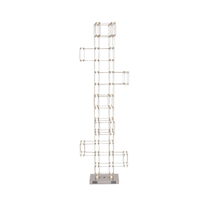 Floor Lamp (BE27) in Satin Nickel by Bethel