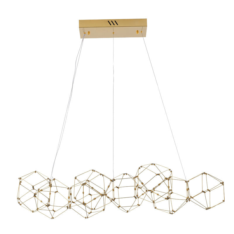 LED Star Light Net Chandelier with Hardware by Bethel - view 2