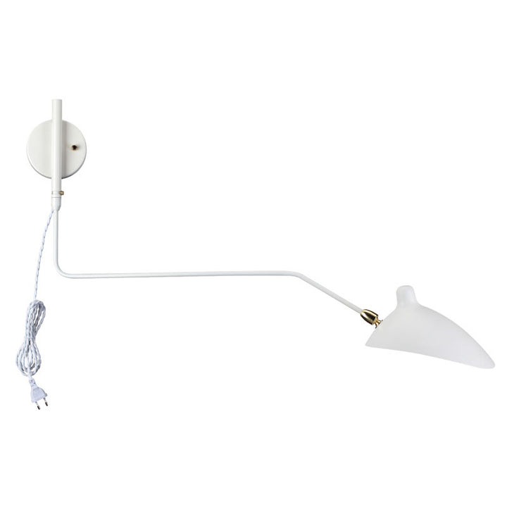 Armed Wall Sconce with Hardware Shade &amp; Arm