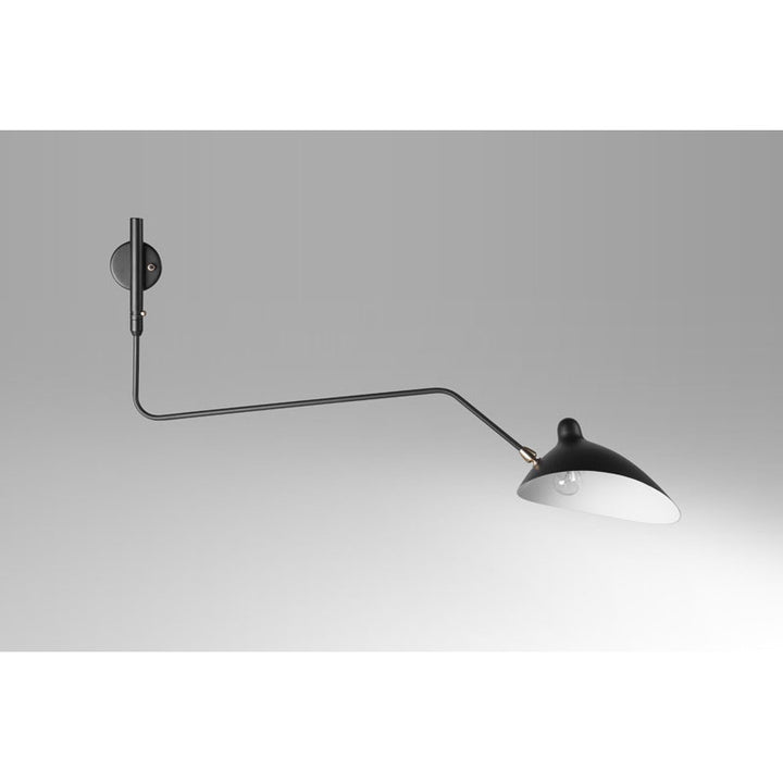 Armed Wall Sconce with Hardware Shade &amp; Arm